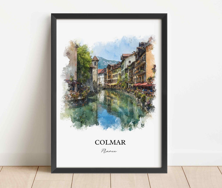 Colmar, France – Watercolor Art Print