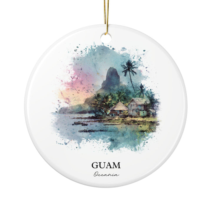 Guam Ornament: Unique Guam Souvenir, Guam Xmas Decor, and Authentic Guam Gift