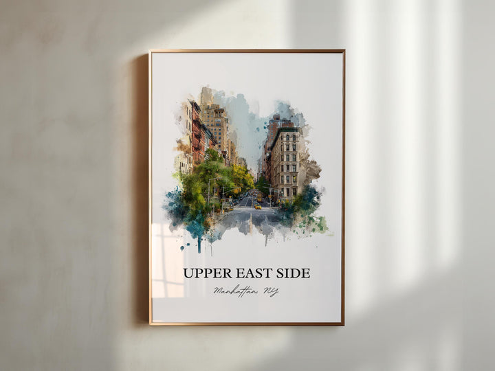 Upper East Side, New York – Watercolor Art Print
