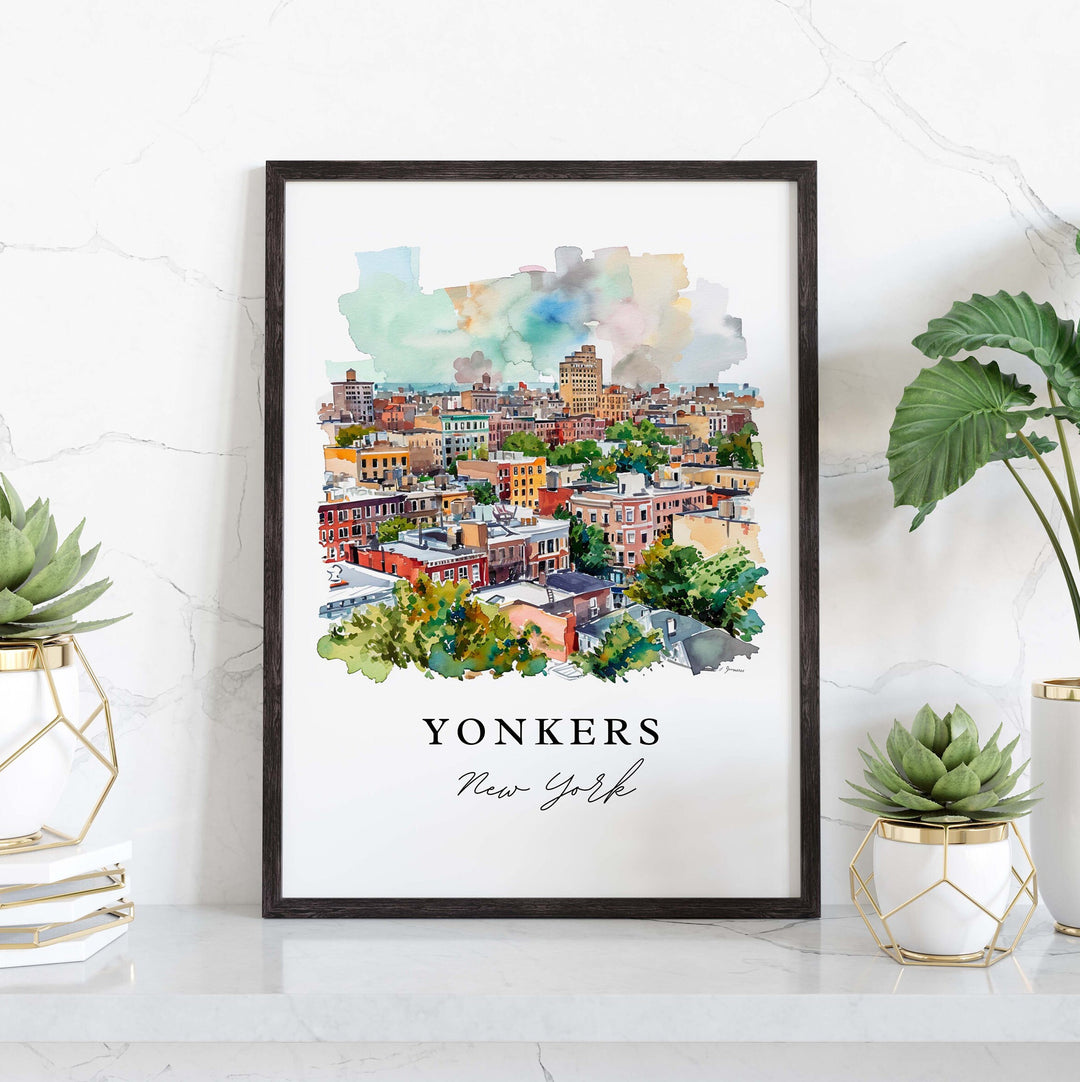 Yonkers wall art - New York, Yonkers print, Yonkers New York Wedding gift, Yonkers NYC Birthday present, Custom Text, Perfect Gift