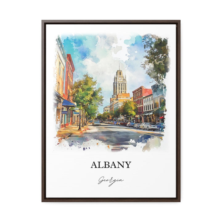 Albany, Georgia, USA – Watercolor Art Print