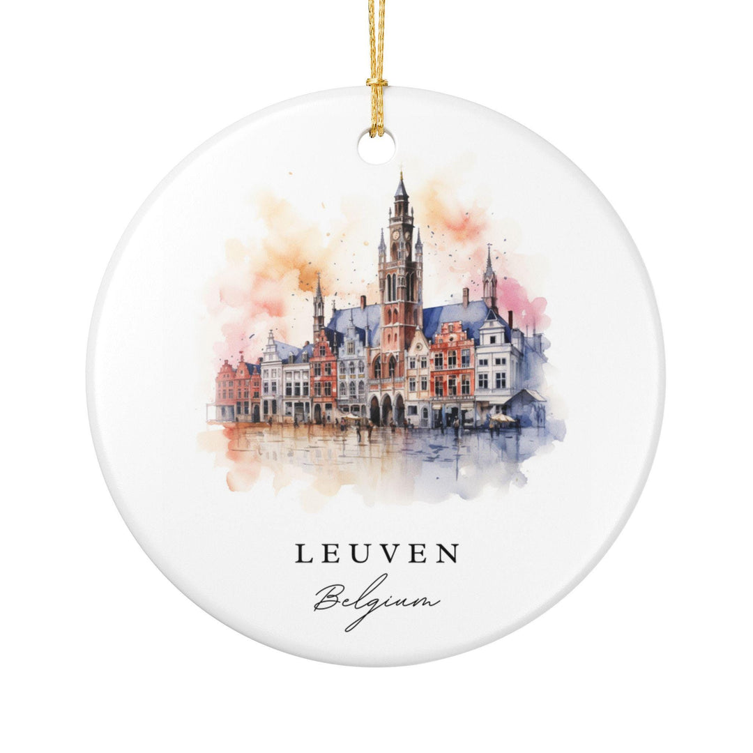 Leuven Belgium Ornament: Unique Leuven Souvenir, Leuven Belgium Xmas Decor, and Authentic Belgium Gift