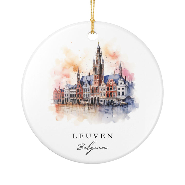 Leuven Belgium Ornament: Unique Leuven Souvenir, Leuven Belgium Xmas Decor, and Authentic Belgium Gift