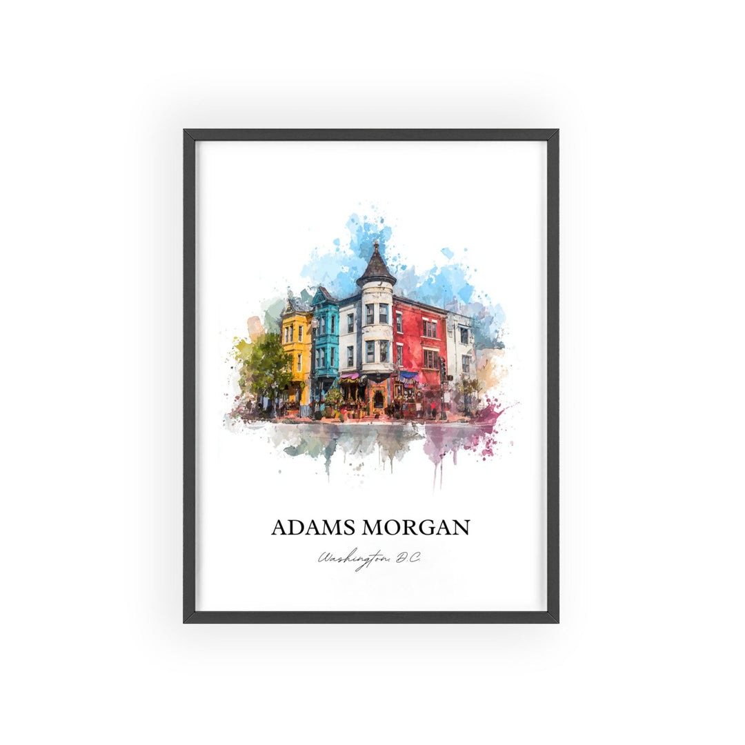 Adams Morgan, Washington DC – Watercolor Art Print