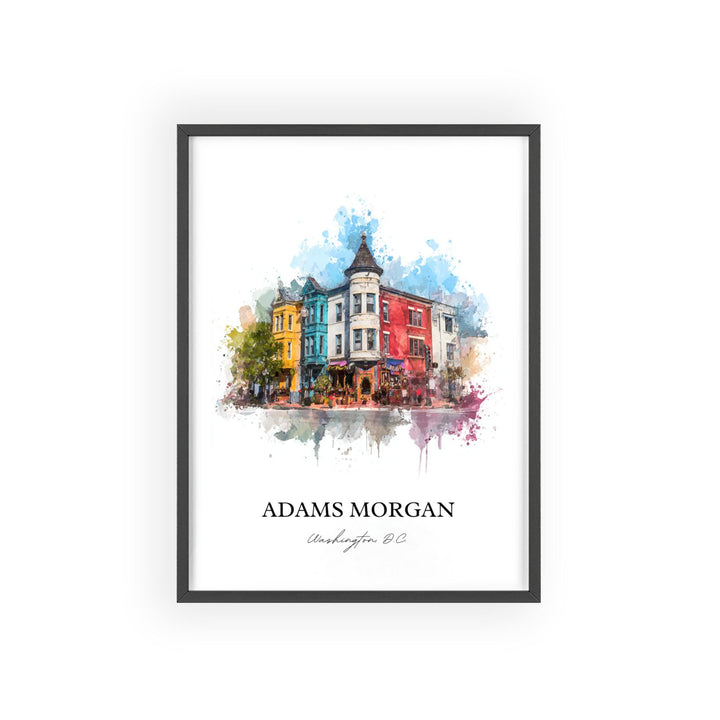 Adams Morgan, Washington DC – Watercolor Art Print