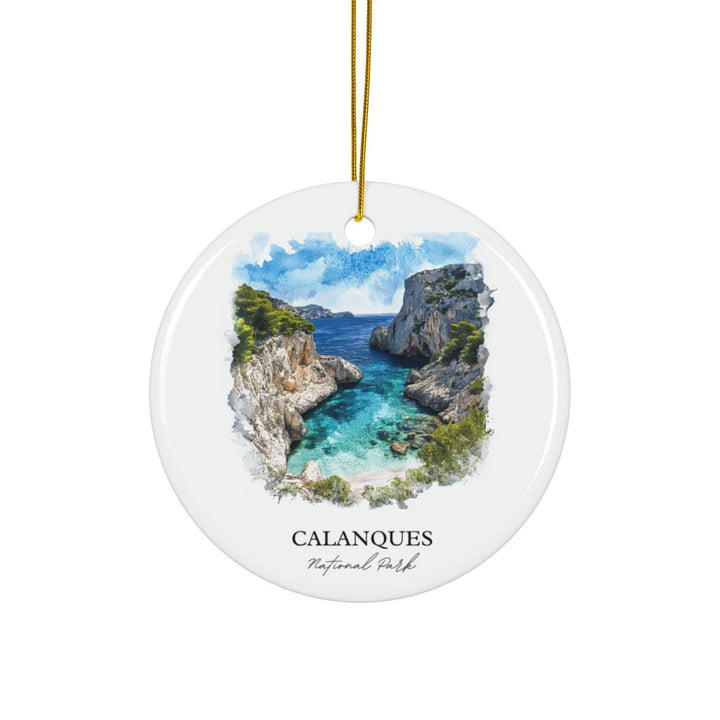 Calanques Ornament: Unique Marseille Souvenir, Calanques Xmas Decor, and Authentic Massif des Calanques Gift