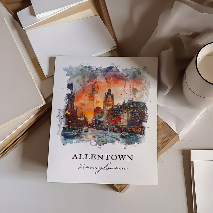 Allentown Wall Art - Pennsylvania Print