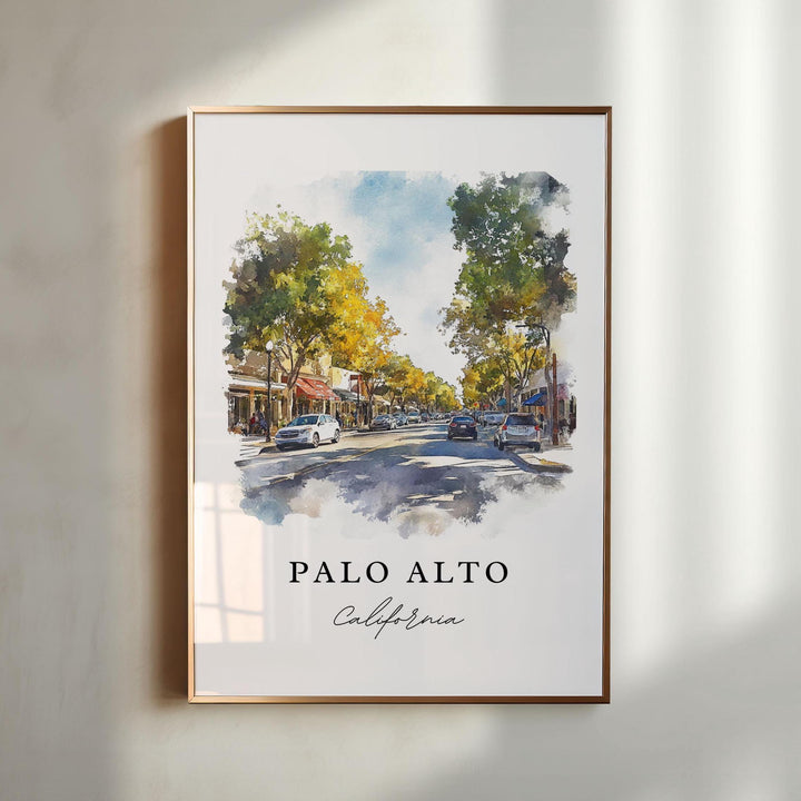 Palo Alto Wall Art - California Print