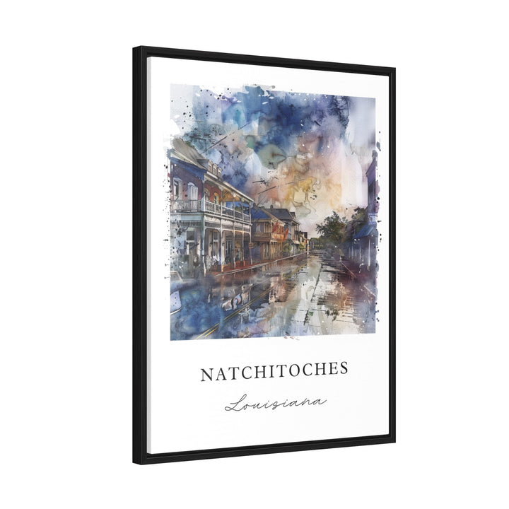 Natchitoches LA Wall Art, Natchitoches Print, Louisiana Watercolor, Natchitoches Gift,