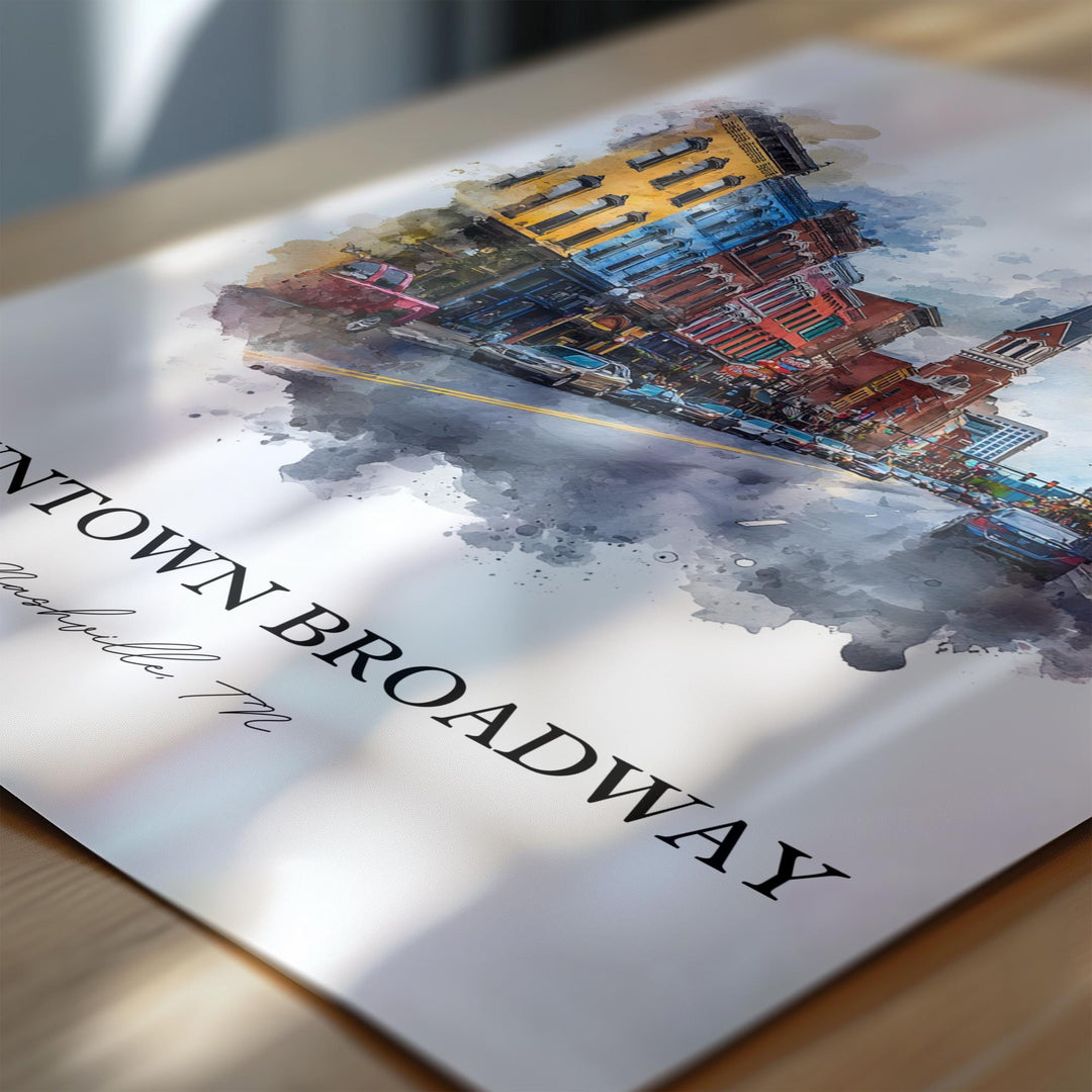 Nashville, Tennessee – Watercolor Art Print