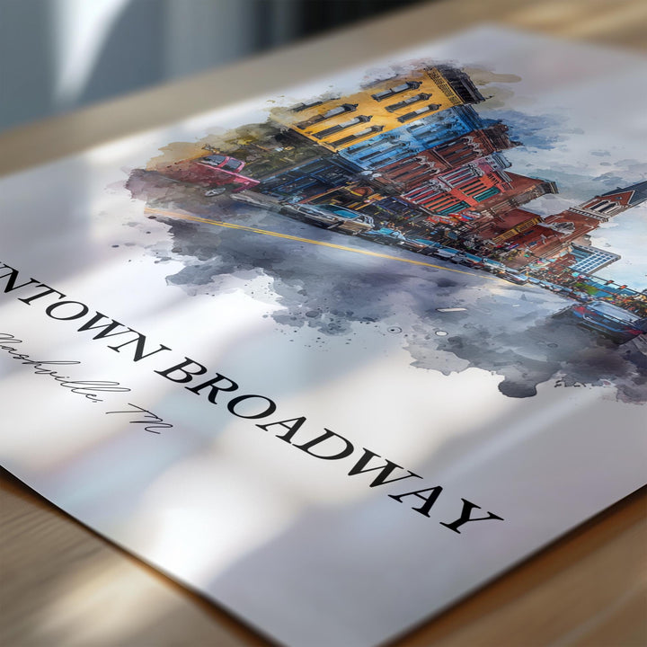 Nashville, Tennessee – Watercolor Art Print