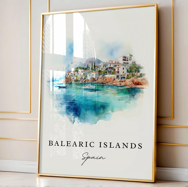 Balearic Islands Wall Art - Spain Print