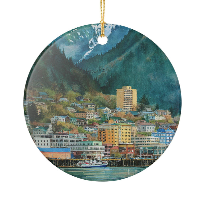 Juneau Alaska Ornament: Unique Juneau Souvenir, Juneau Alaska Xmas Decor, and Authentic Juneau AK Gift