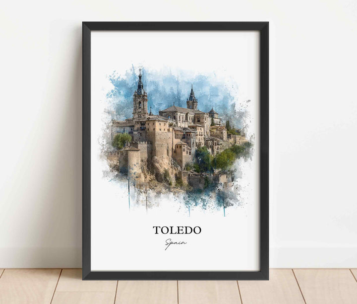 Toledo, Spain – Watercolor Art Print
