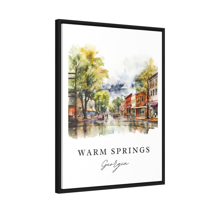 Warm Springs GA wall art - Georgia, Warm Springs poster print, Warm Springs Wedding gift, Birthday present, Custom Text, Perfect Gift