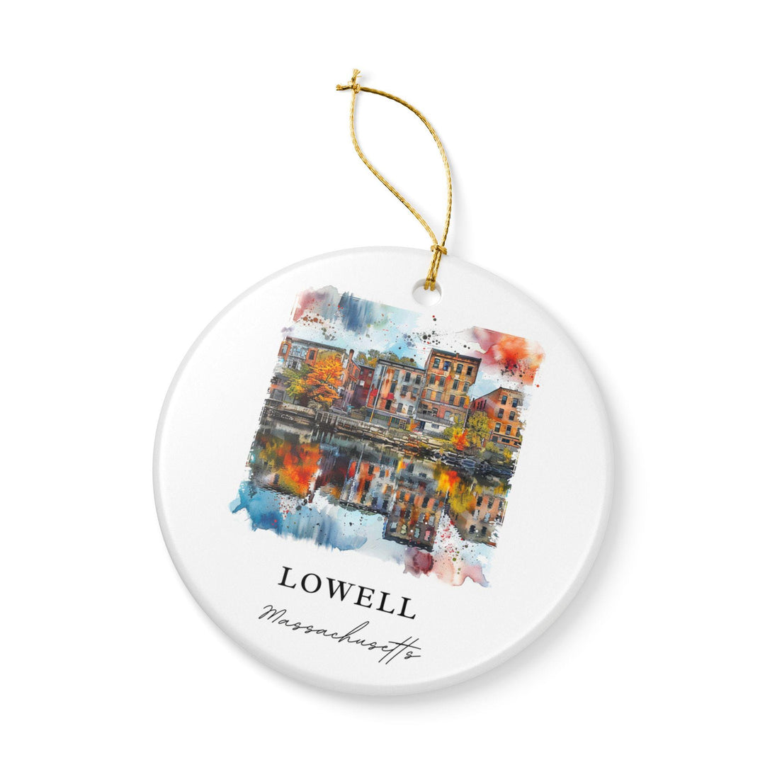 Lowell MA Ornament: Unique Lowell MA Souvenir, Massachusetts Xmas Decor, and Authentic Lowell MA Gift