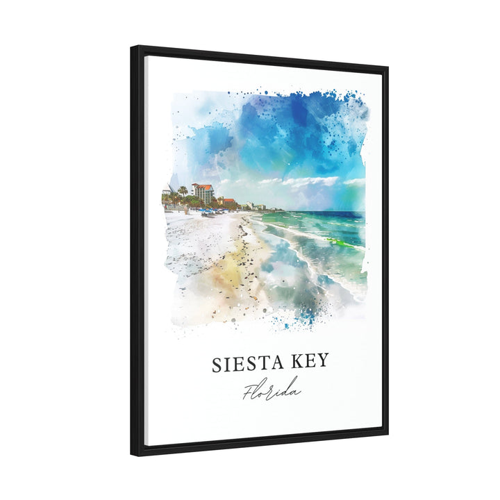 Siesta Key Wall Art, Siesta Key Print, Sarasota FL Watercolor, Siesta Key Gift,