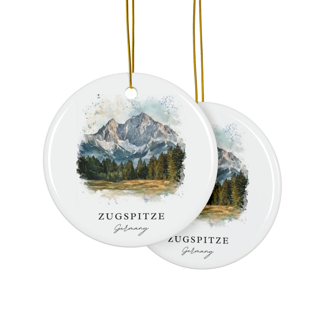 Zugspitze Germany Ornament: Unique Zugspitze Souvenir, Zugspitze Decor, and Authentic Zugspitze Germany Gift