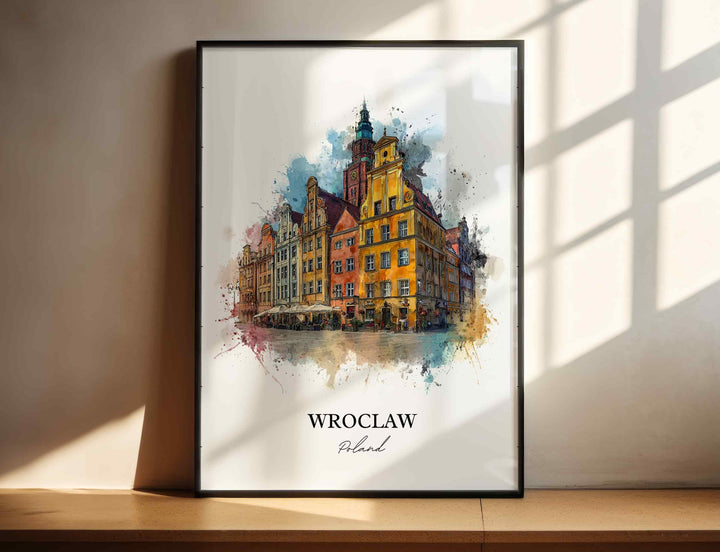 Wroclaw, Poland – Watercolor Art Print