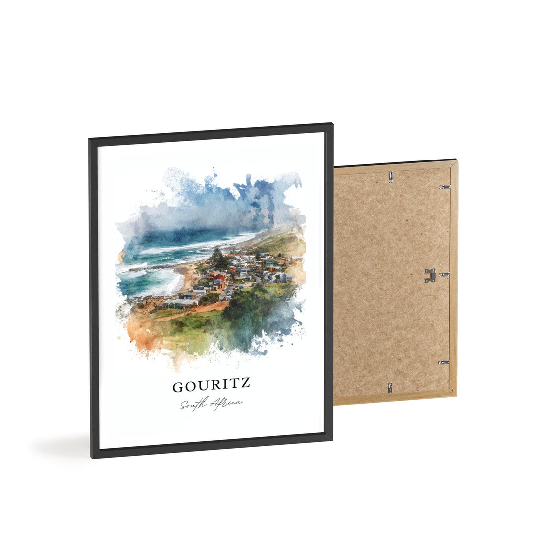 Gouritz South Africa Wall Art, Gouritz Print, Gouritsmond Watercolor, South Africa Gift, Travel Print, Travel Poster, Housewarming Gift