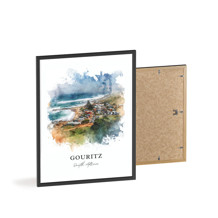 Gouritz South Africa Wall Art, Gouritz Print, Gouritsmond Watercolor, South Africa Gift, Travel Print, Travel Poster, Housewarming Gift