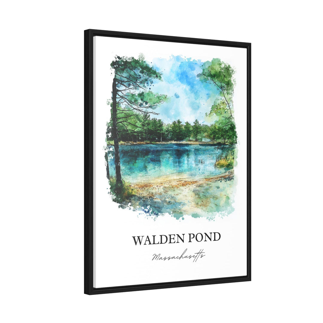 Walden Pond, Massachusetts, Massachusetts – Watercolor Art Print