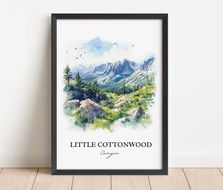 Little Cottonwood Canyon Art, Salt Lake Valley Print, Utah Art, Wasatch Cache Forest Gift, Travel Print, Travel Poster, Housewarming Gift