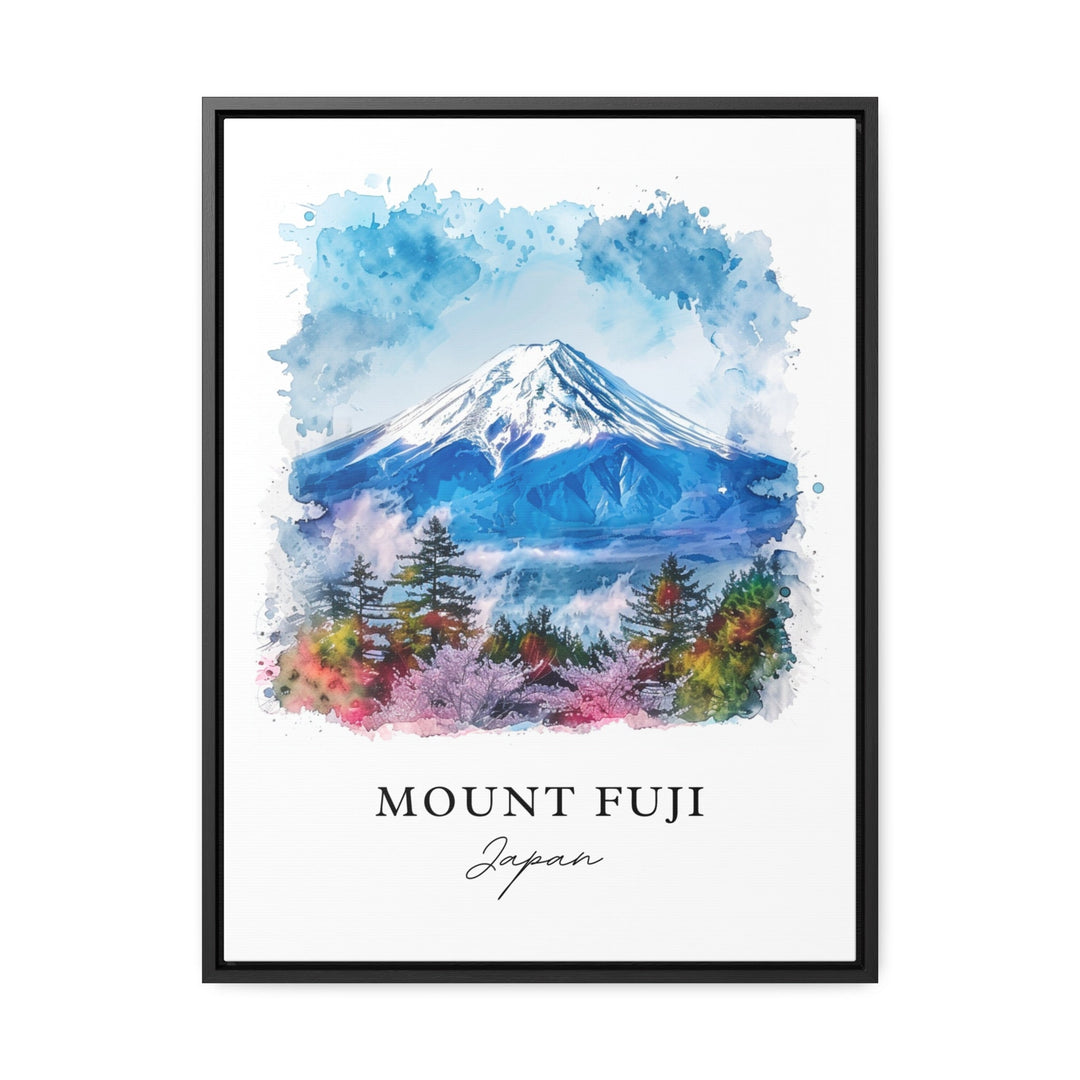 Mount Fuji Wall Art, Mt Fuji Japan Print, Fuji-San Watercolor, Mount Fuji Japan Gift,