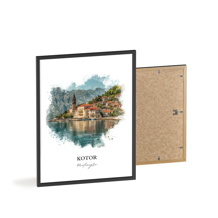 Kotor, Montenegro – Watercolor Art Print