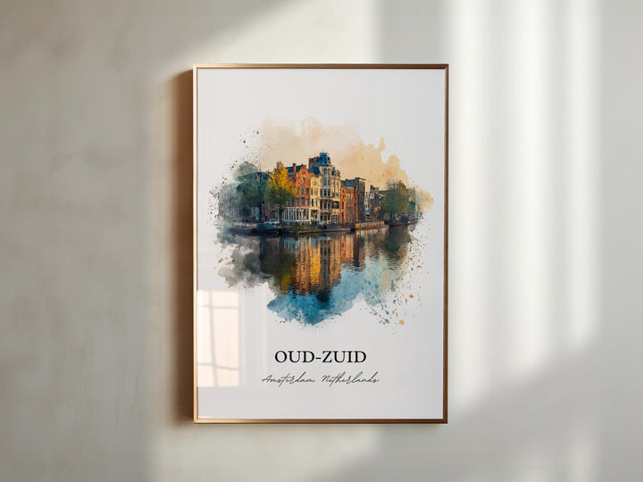 Oud-Zuid, Amsterdam – Watercolor Art Print
