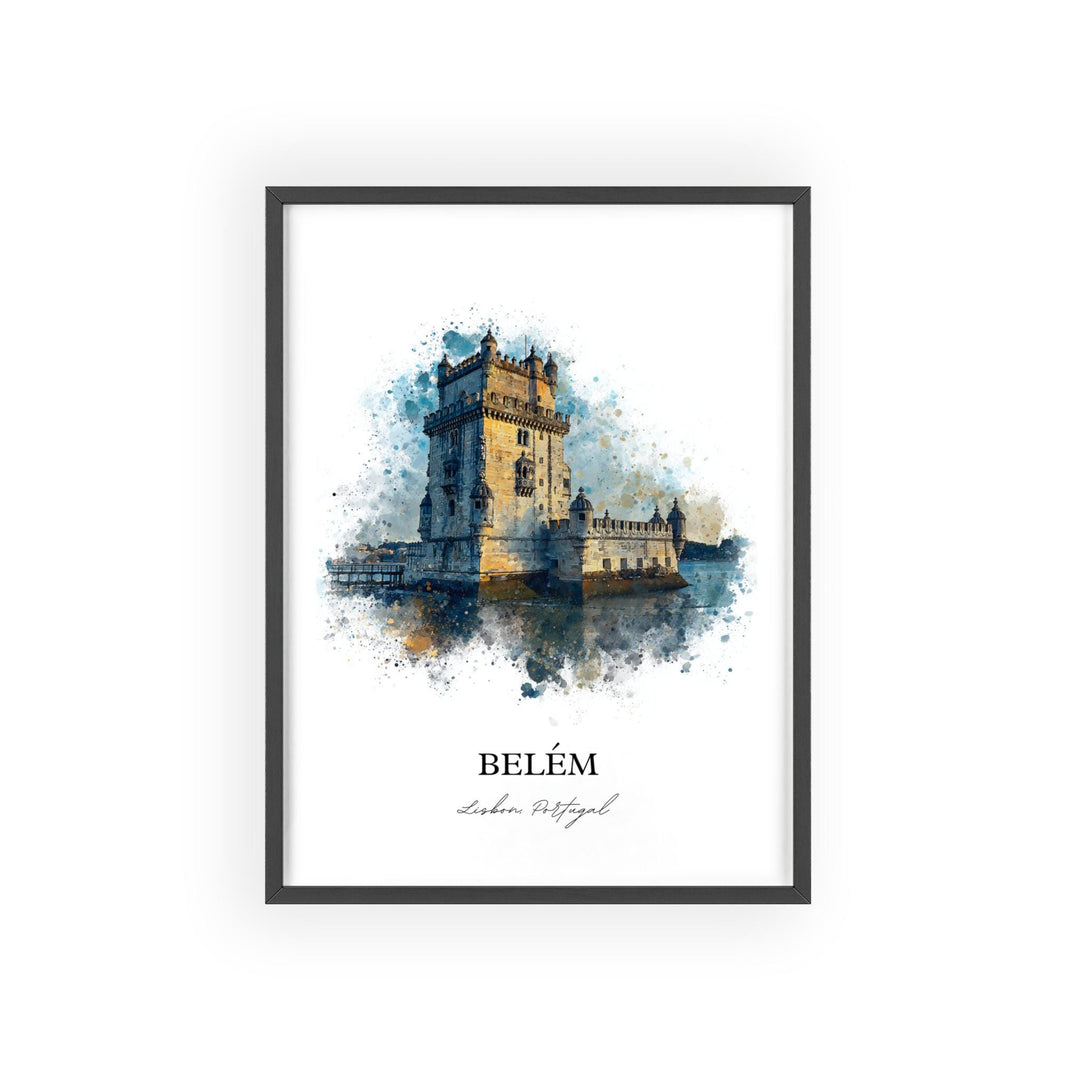 Belém, Portugal – Watercolor Art Print