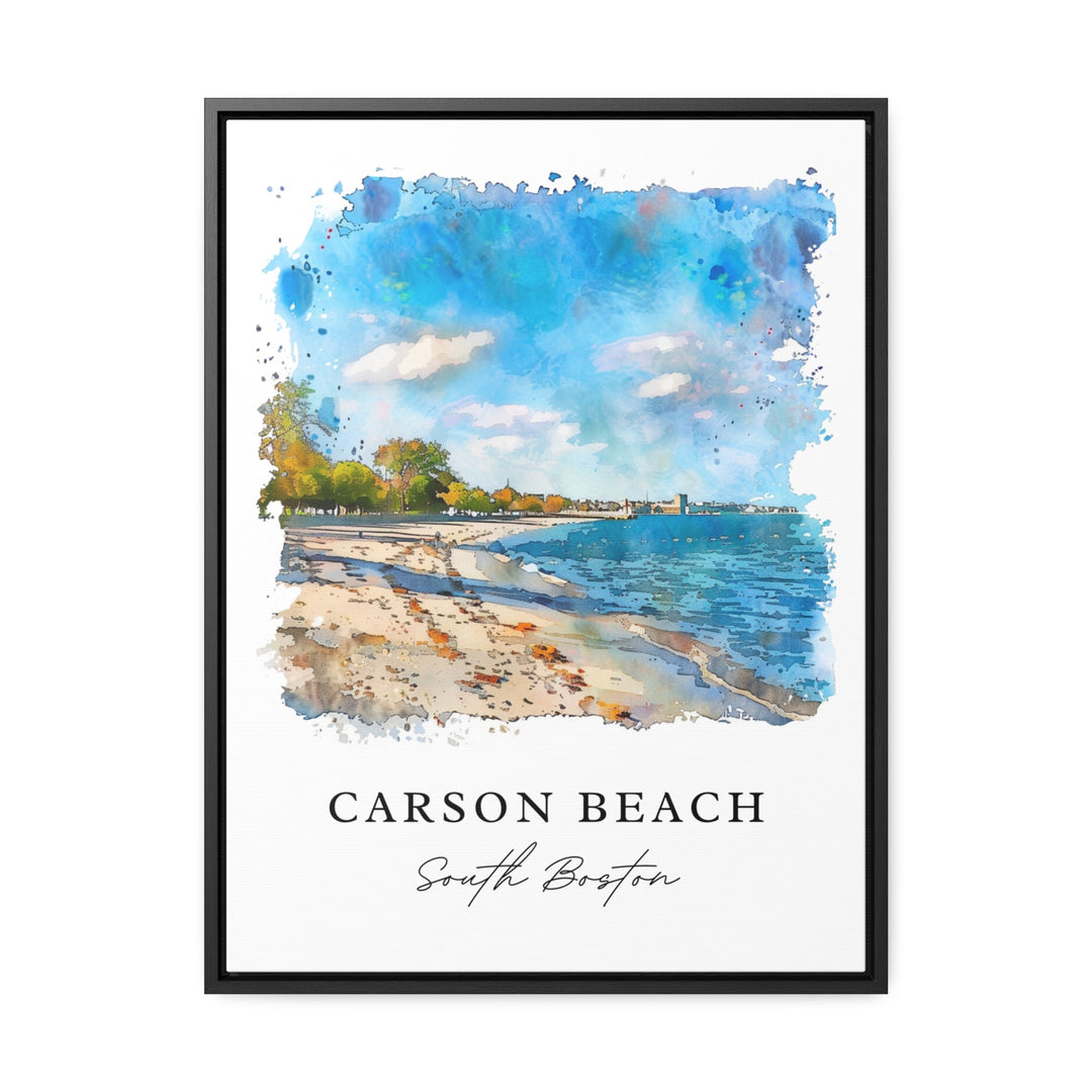 Carson Beach Boston Art, South Boston Print, Carson Beach Wall Art, Boston Gift, Travel Print, Travel Poster, Travel Gift, Housewarming Gift