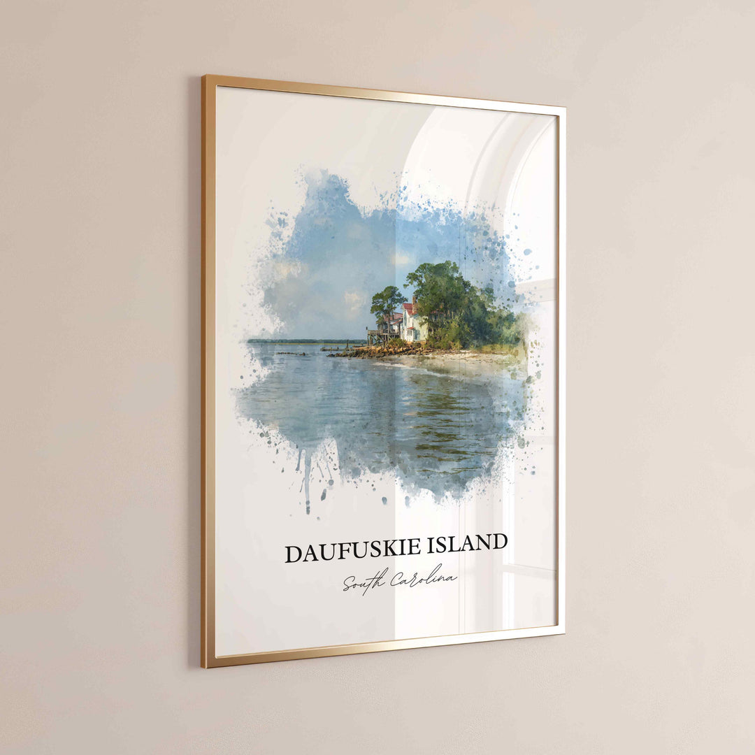 Daufuskie Island, SC – Watercolor Art Print