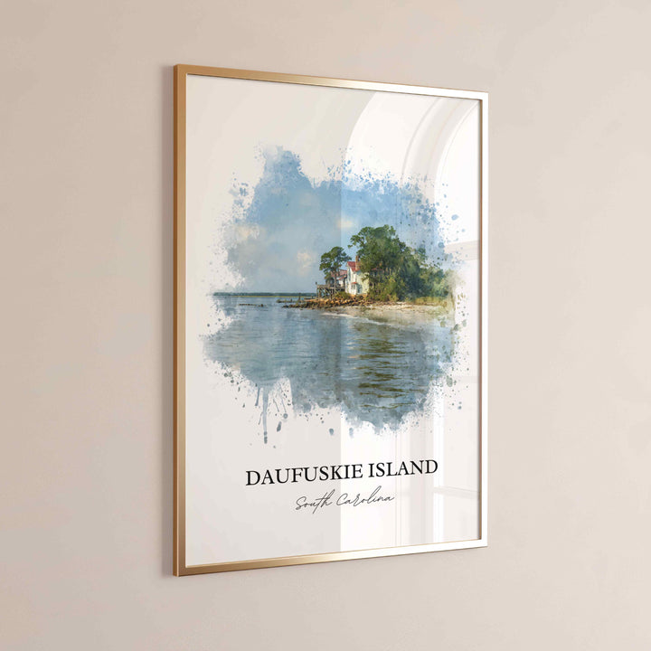 Daufuskie Island, SC – Watercolor Art Print