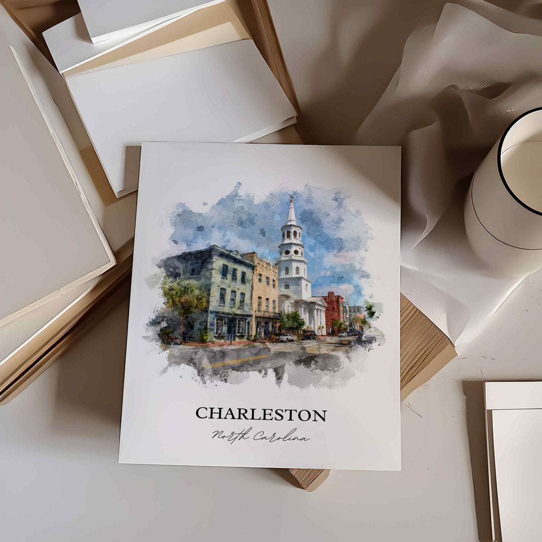 Charleston, South Carolina – Watercolor Art Print