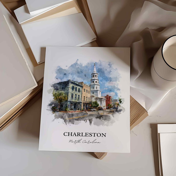 Charleston, South Carolina – Watercolor Art Print