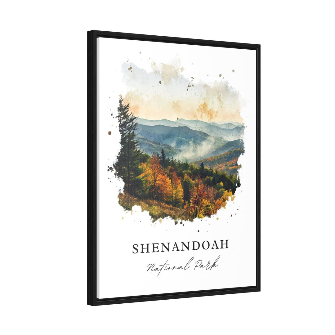 Shenandoah Wall Art, Shenandoah Natl Park Print, WV Watercolor Art, Shenandoah Valley Gift,