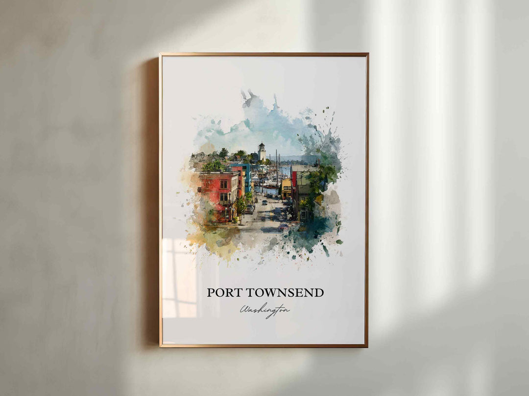 Port Townsend, Washington – Watercolor Art Print