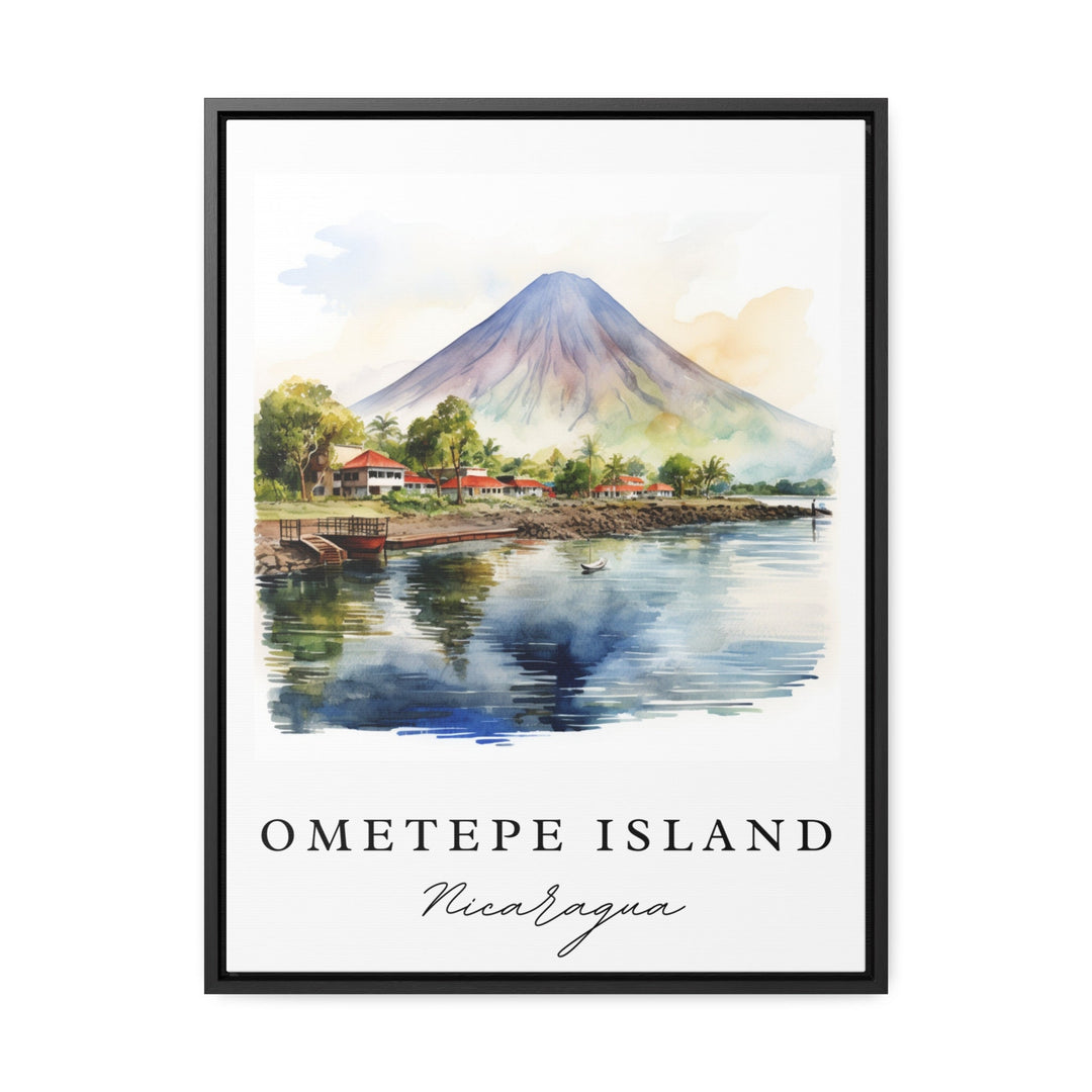 Ometepe Island wall art - Nicaragua, Ometepe poster, Lake Nicaragua Wedding gift, Birthday present, Custom Text, Personalized Gift