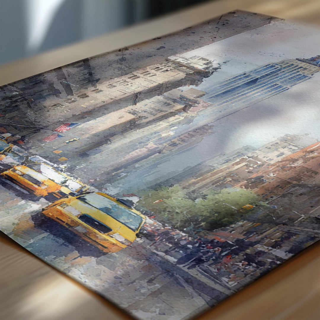 New York City, NY – Watercolor Art Print