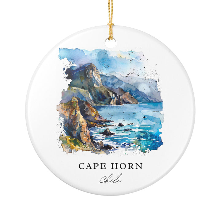 Cape Horn Ornament: Unique Cape Horn Souvenir, Cape Horn Xmas Decor, and Authentic Cape Horn Chile Gift