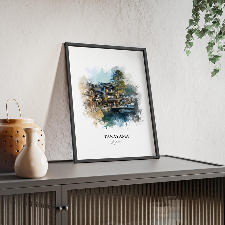 Takayama, Japan – Watercolor Art Print
