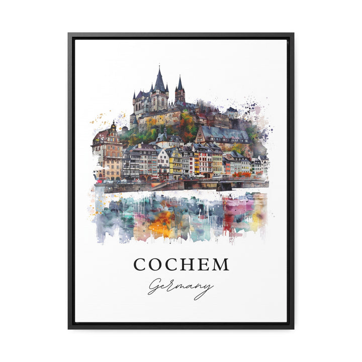 Cochem Germany Art, Cochem Print, Cochem Watercolor Art, Cochem Germany Gift,