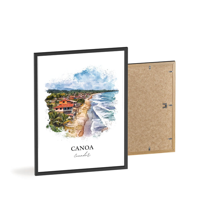 Canoa, Ecuador – Watercolor Art Print