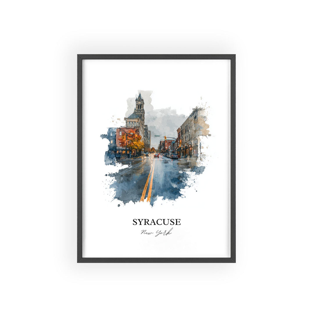 Syracuse, NY – Watercolor Art Print