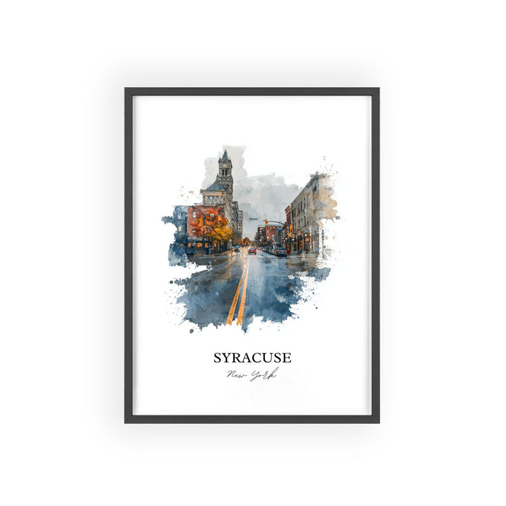 Syracuse, NY – Watercolor Art Print