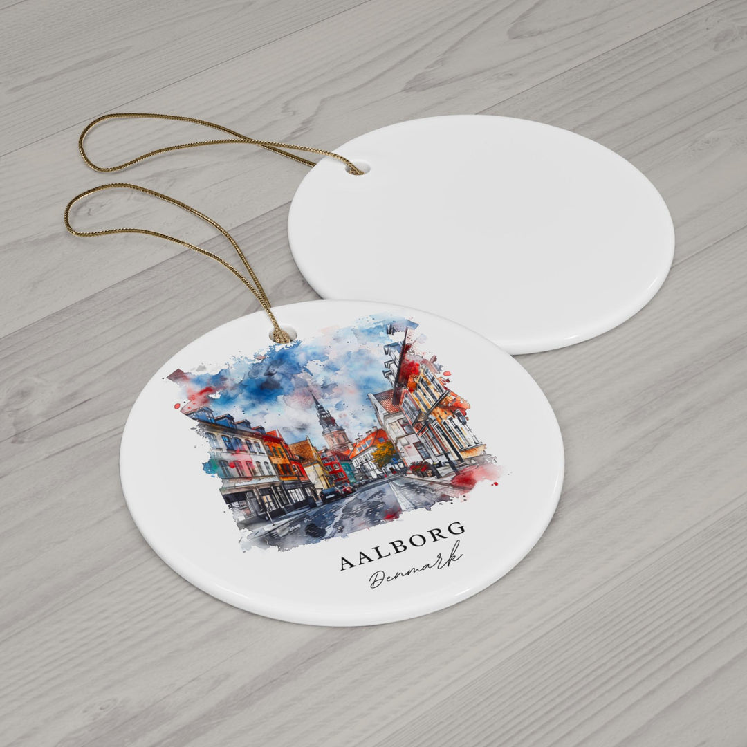 Aalborg Denmark Ornament: Unique Aalborg Souvenir, Aalborg Xmas Decor, and Authentic Denmark Christmas Gift