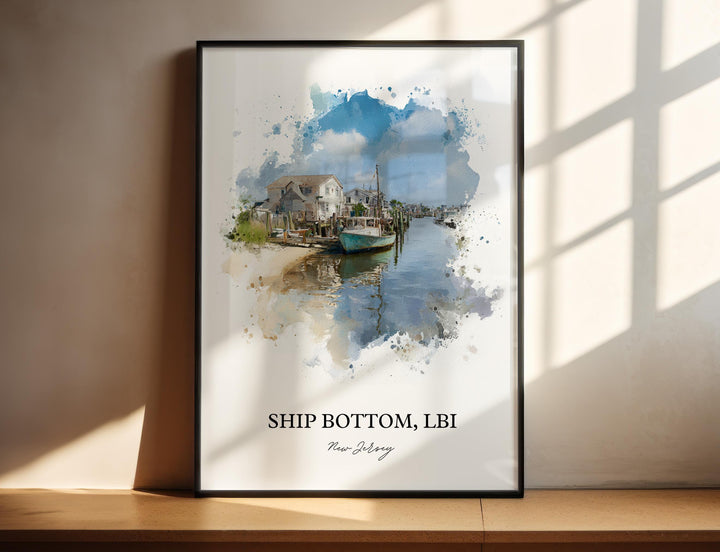 Ship Bottom, New Jersey – Watercolor Art Print