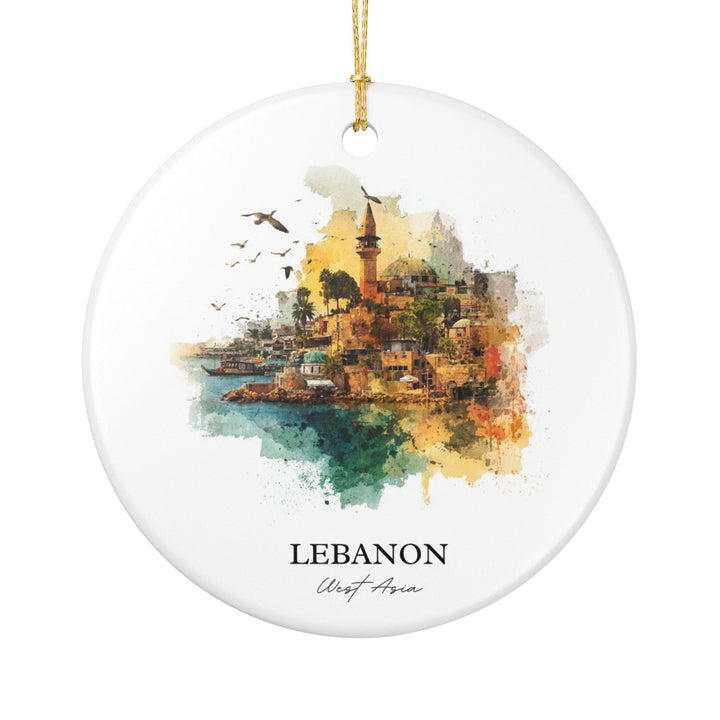 Lebanon Ornament: Unique Lebanon Souvenir, Lebanon Xmas Decor, and Authentic Lebanon Gift