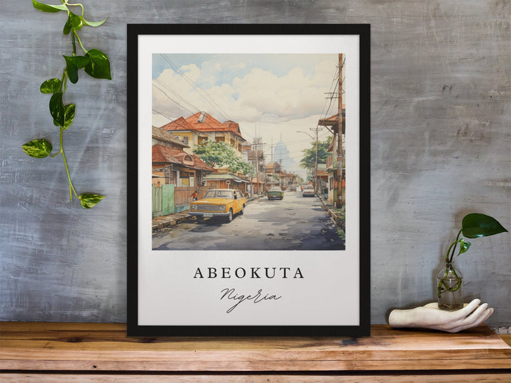 Abeotuka Wall Art - Nigeria Print